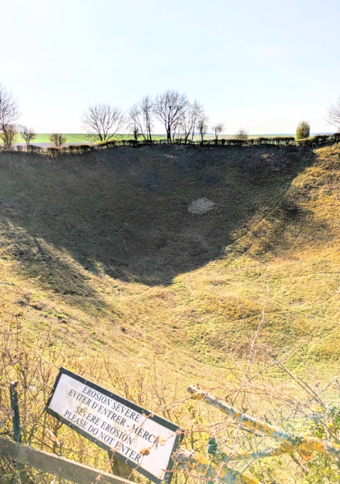 Cratère de Lochnagar à Ovillers-la-Boisselle — Point d’intérêt