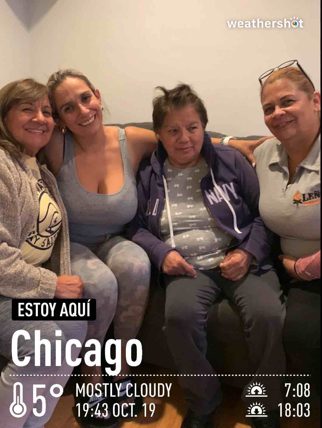 Cloudy weather in Chicago, 41°F — October 19, 2022 (community photo)