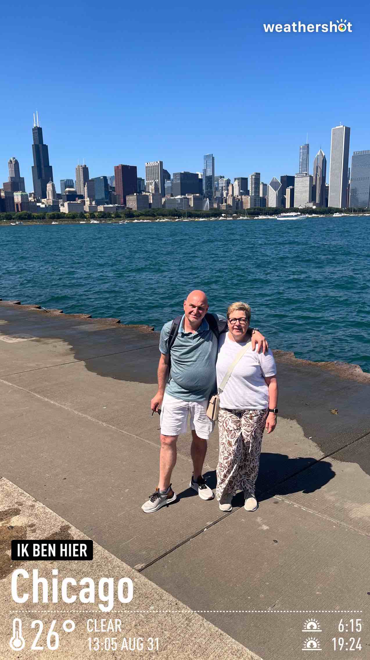 Weather in Chicago, 79°F — August 31, 2024 (community photo)