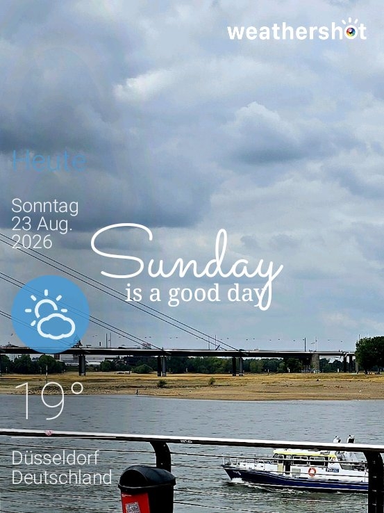 Wetter in Düsseldorf: klare Nacht, 19°C – 23. August 2026 (Community-Foto)