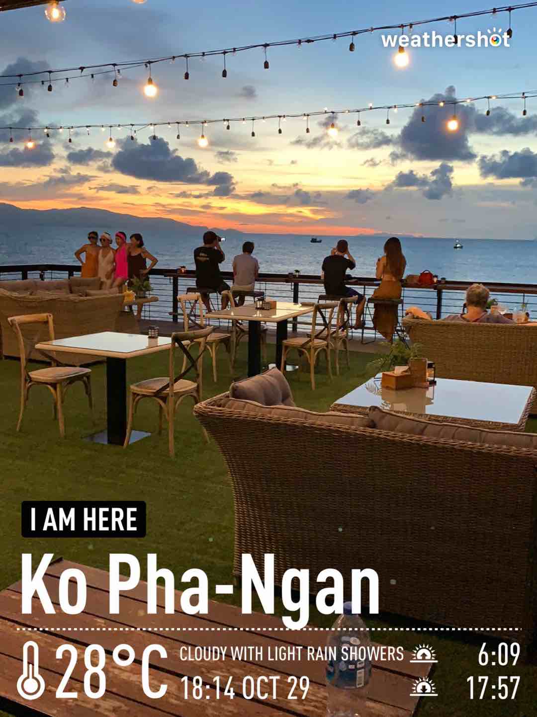 Rainy weather in ตำบล บ้านใต้, 28°C — October 29, 2021 (community photo)