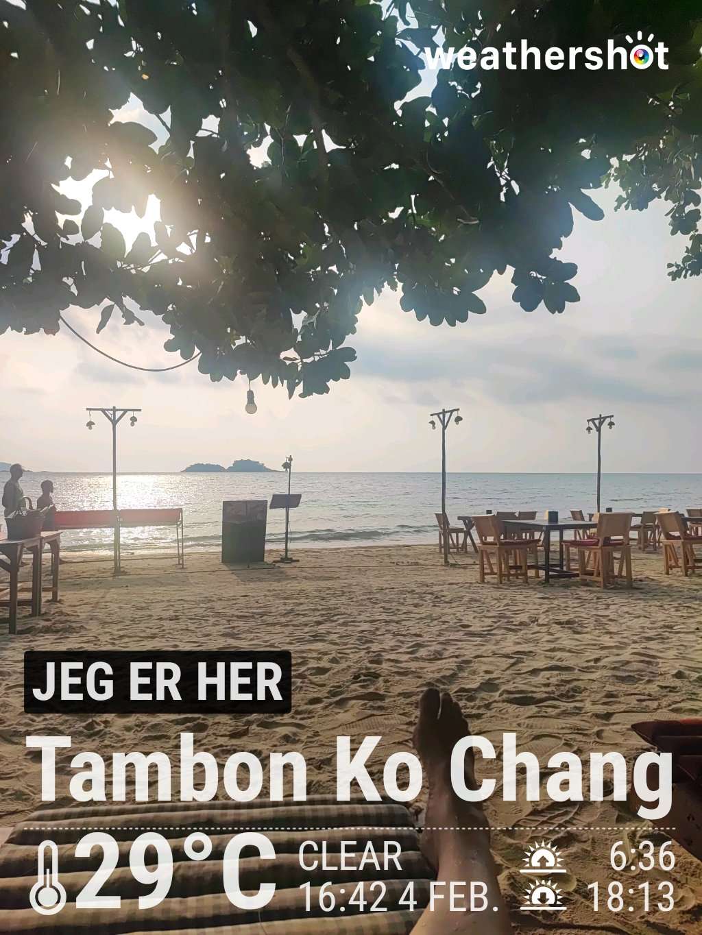 Sunny weather in Ko Chang, 29°C — February 4, 2025 (community photo)
