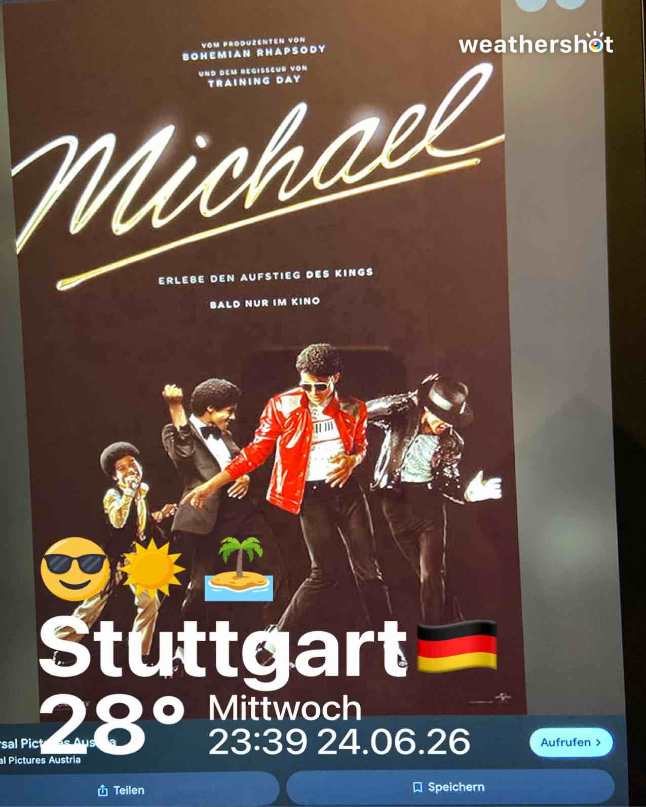 Clear weather in Stuttgart, 28°C — June 24, 2026 (community photo)