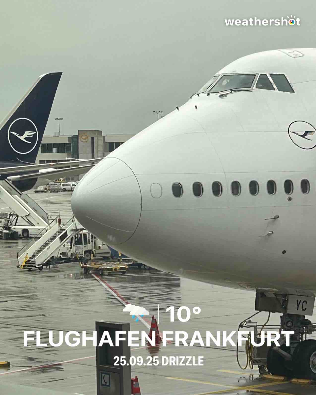 Rainy weather in Frankfurt am Main, 10°C — September 25, 2025 (community photo)