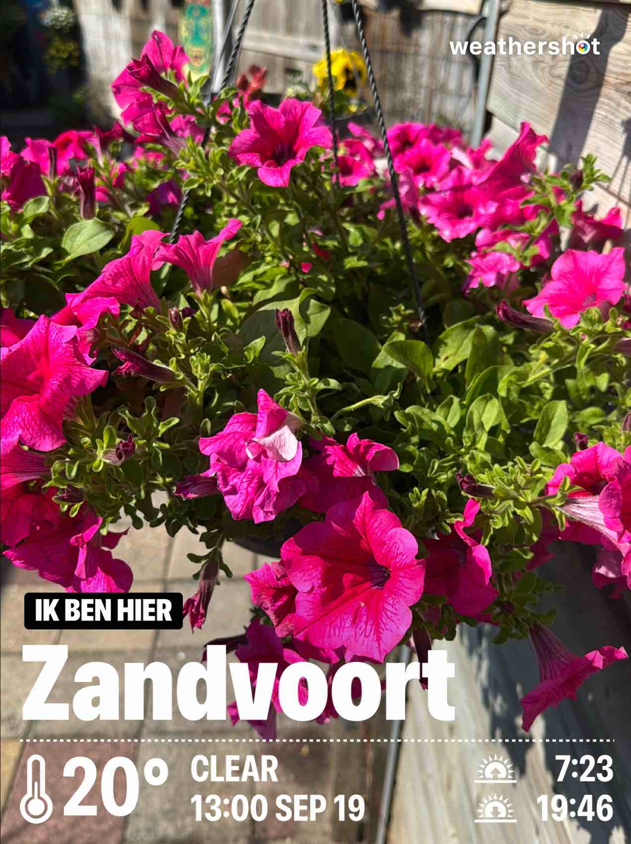 Weather in Zandvoort, 20°C — September 19, 2024 (community photo)