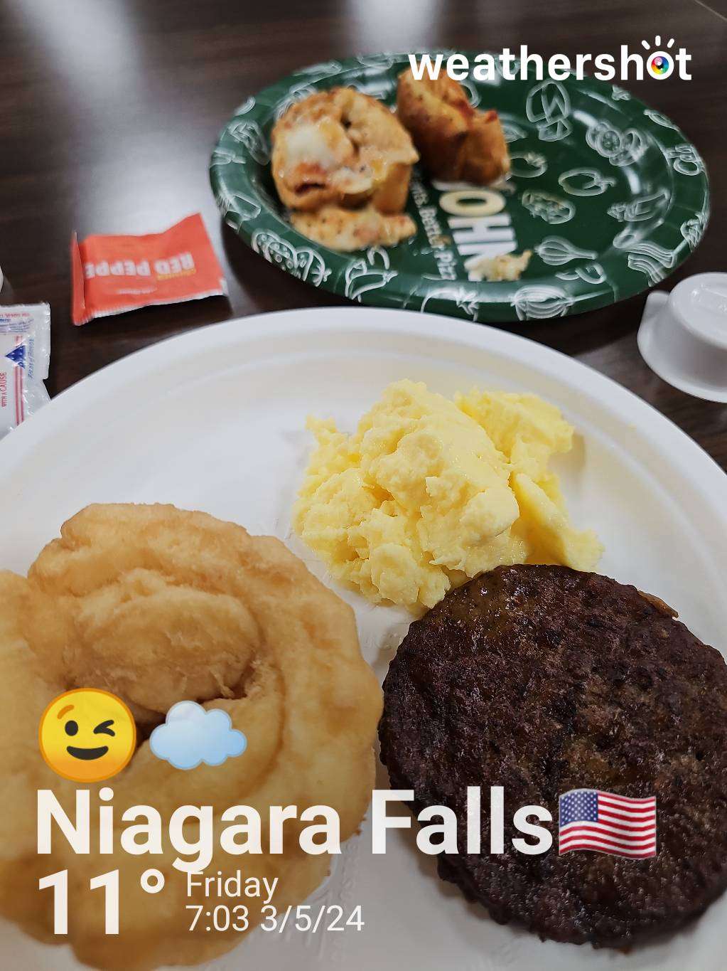 Cloudy weather in Niagara Falls, 52°F — May 3, 2024 (community photo)