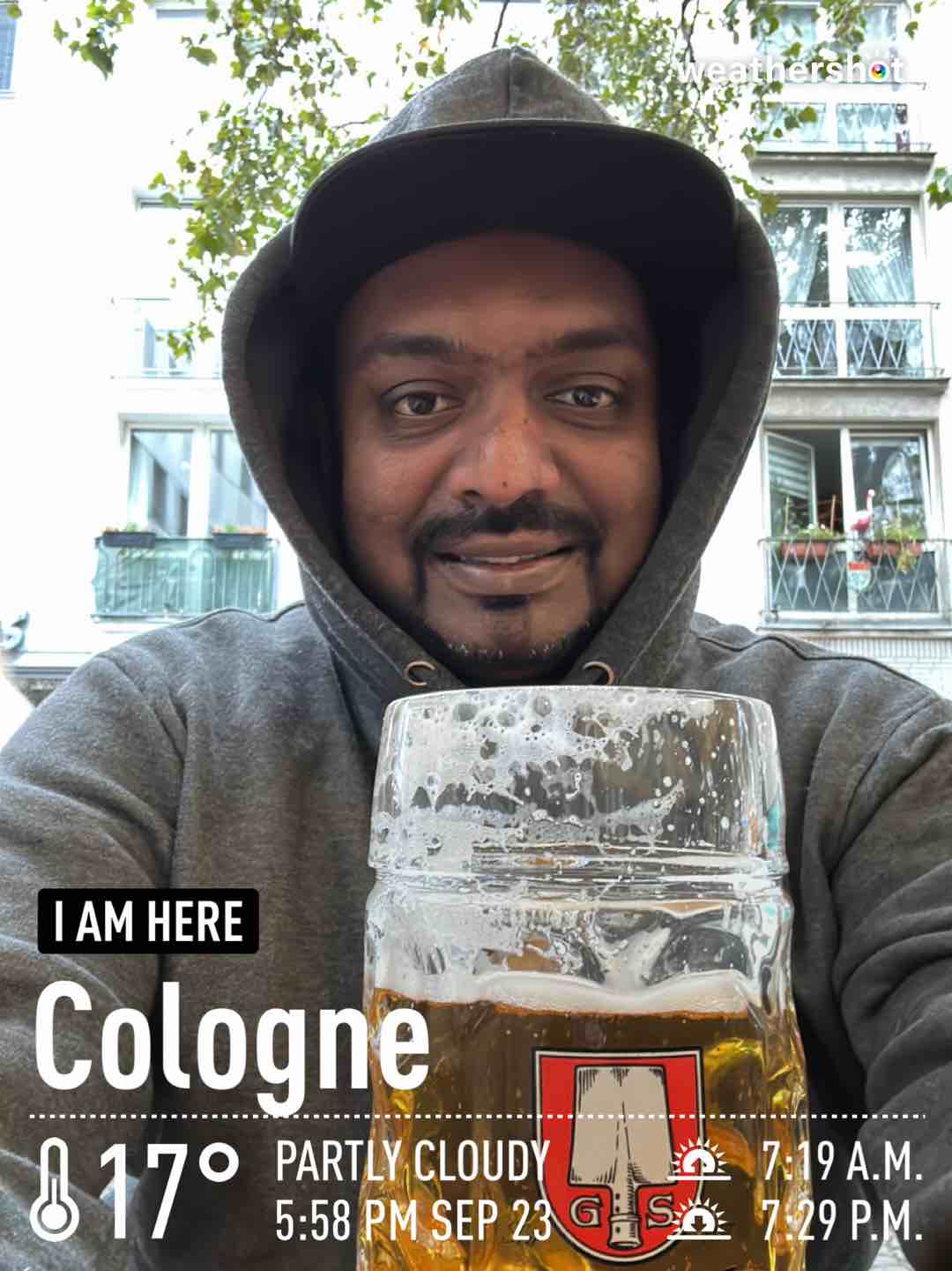 Weather in Köln, 17°C — September 23, 2023 (community photo)