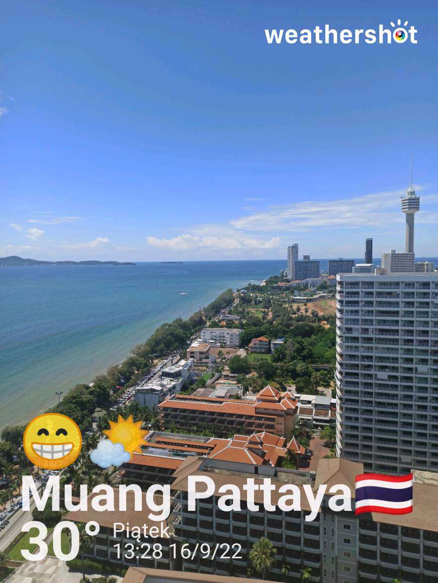 Partly cloudy weather in Muang Pattaya, 30°C — September 16, 2022 (community photo)