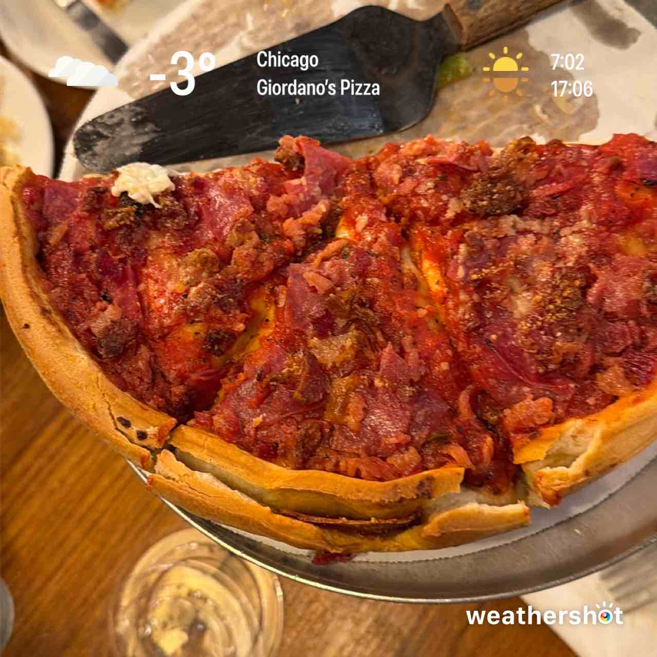 Cloudy weather in Chicago, 27°F — February 2, 2026 (community photo)