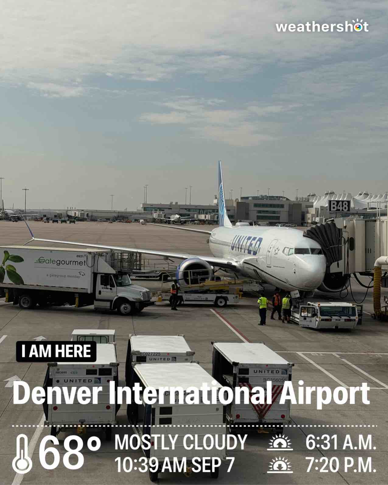 Weather in Denver, 68°F — September 7, 2025 (community photo)