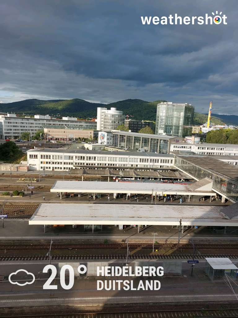 Cloudy weather in Heidelberg, 20°C — September 11, 2025 (community photo)