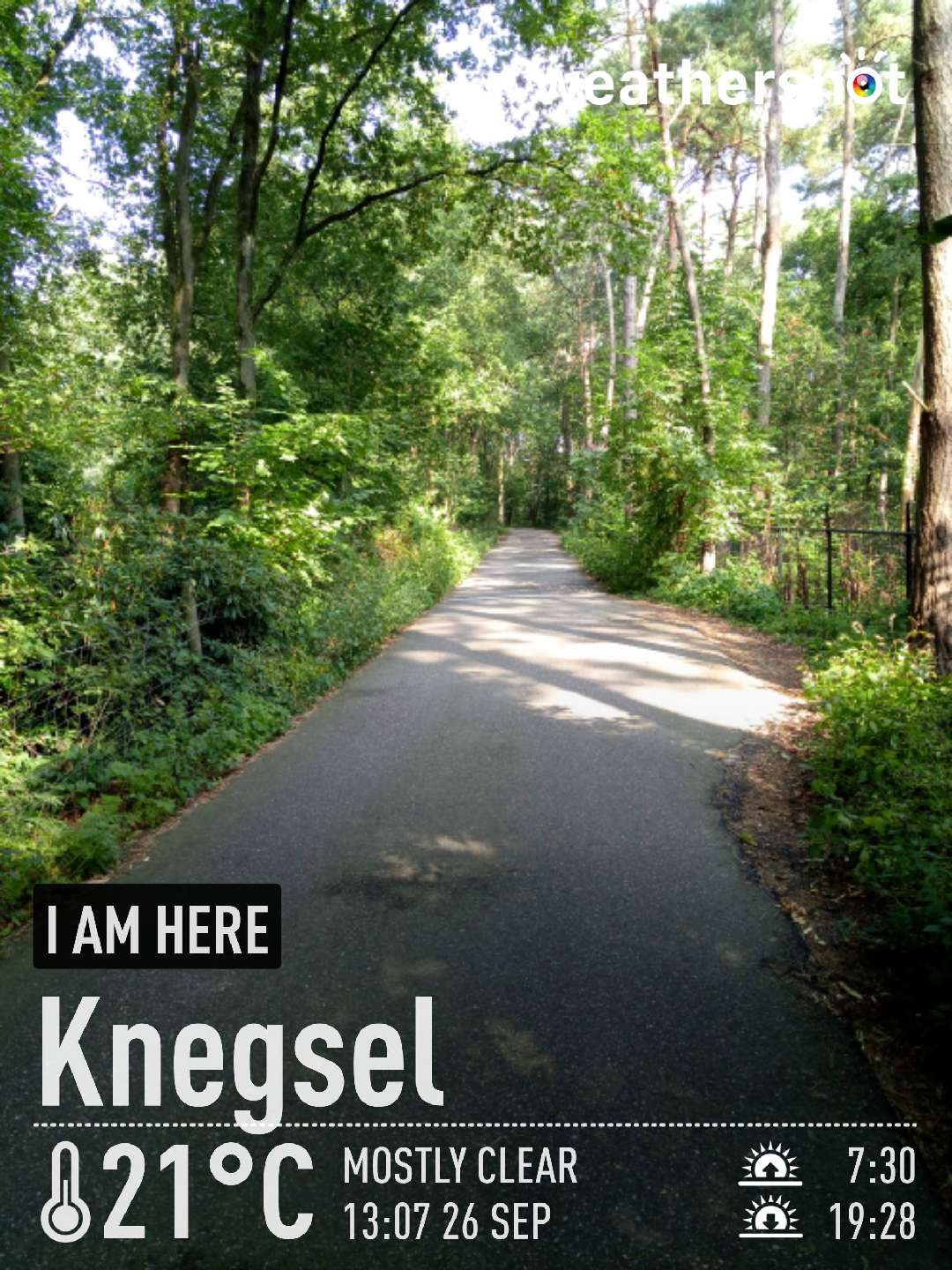 Clear weather in Knegsel, 21°C — September 26, 2021 (community photo)