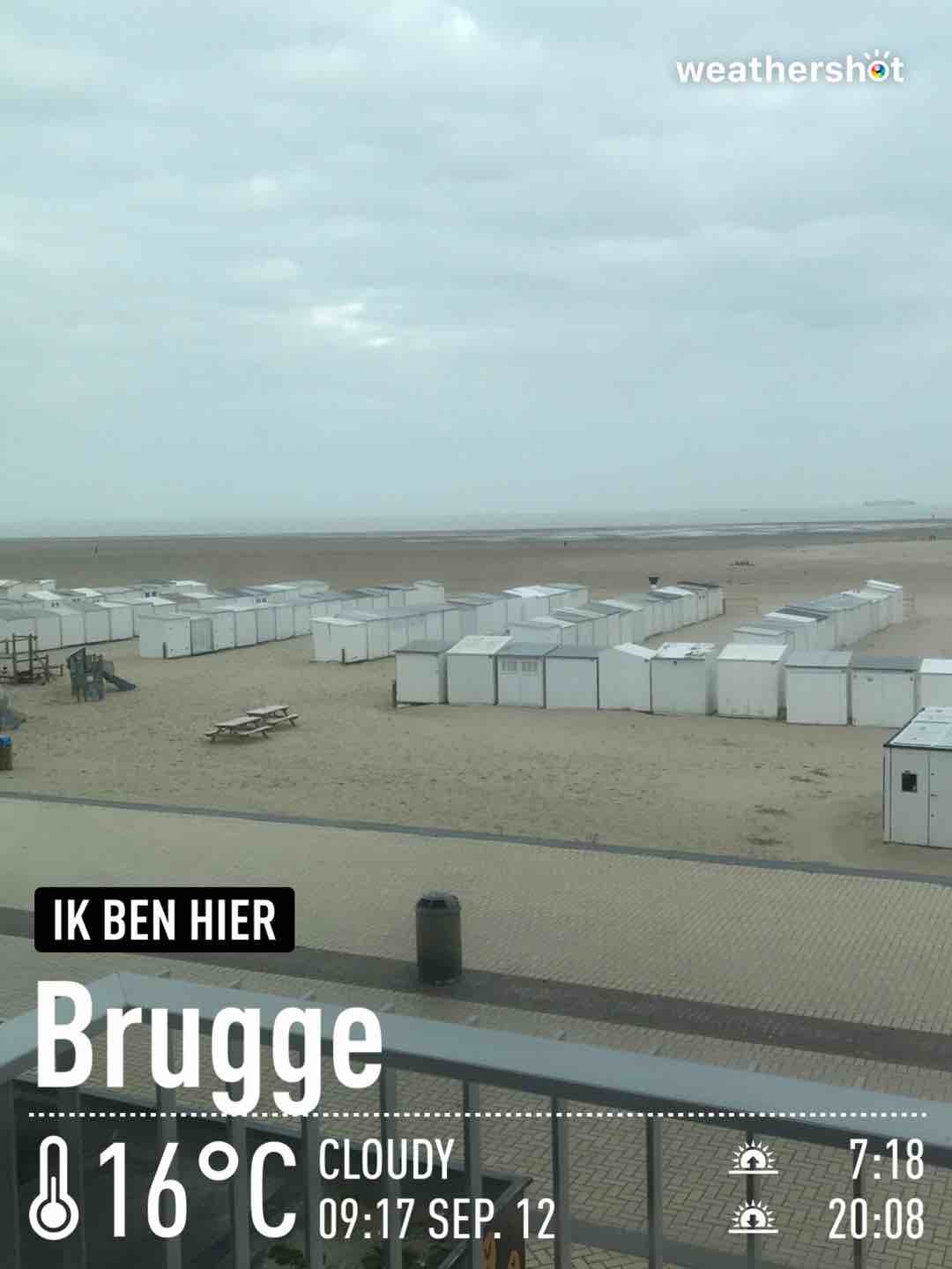Cloudy weather in Brugge, 16°C — September 12, 2021 (community photo)
