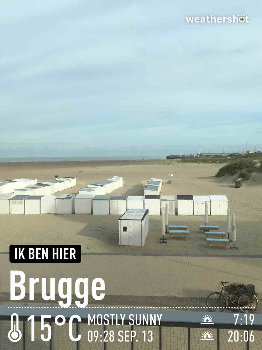 Weather in Brugge, 15°C — September 13, 2021 (community photo)