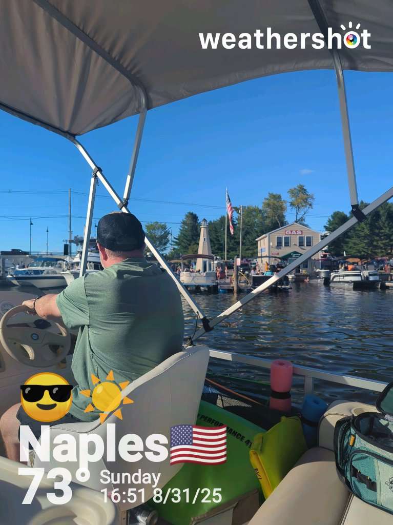 Clear weather in Naples, 73°F — August 31, 2025 (community photo)