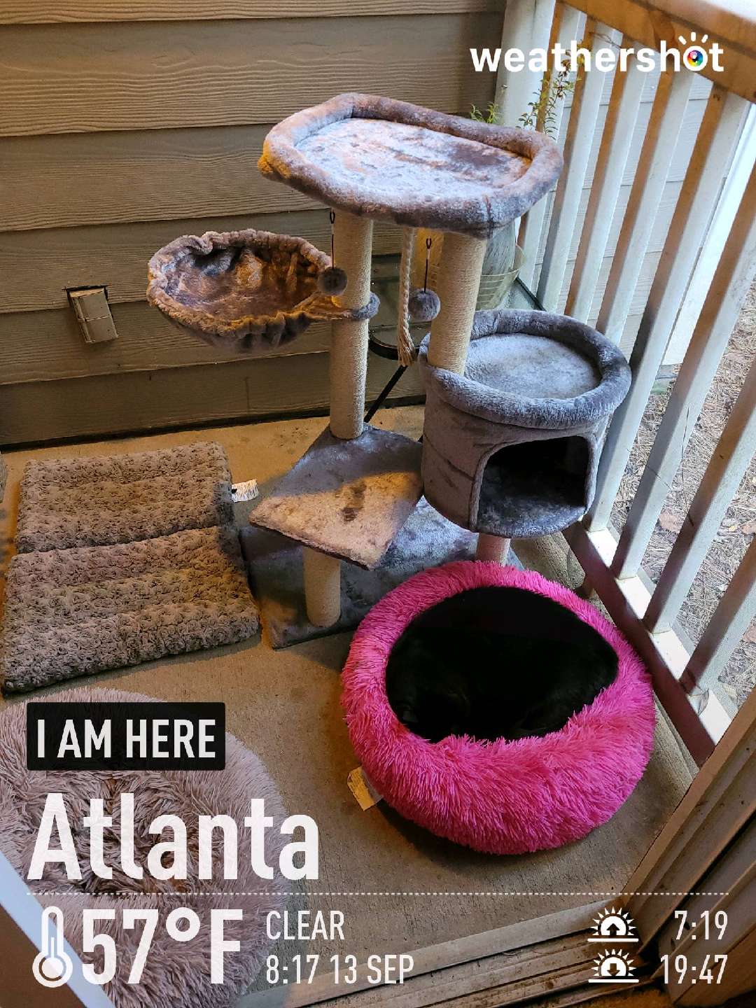 Sunny weather in Atlanta, 57°F — September 13, 2022 (community photo)