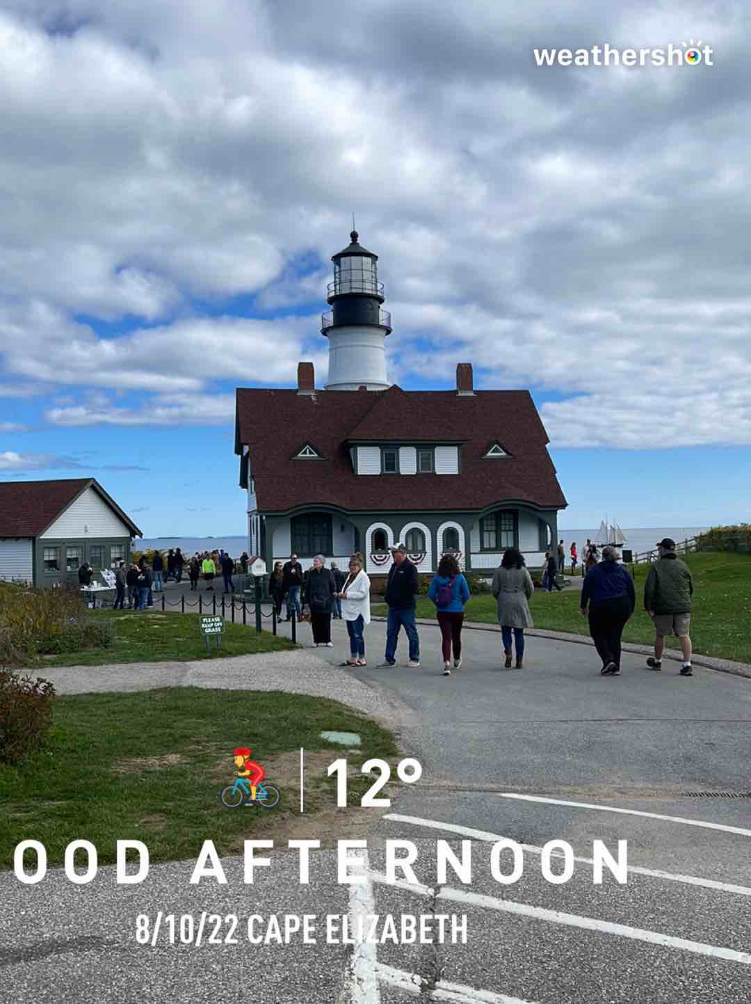 Clear weather in Cape Elizabeth, 54°F — October 8, 2022 (community photo)
