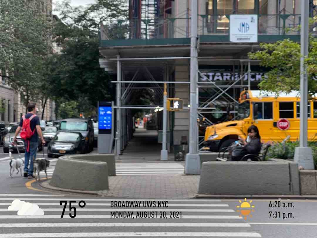 Cloudy weather near New York, 75°F — August 30, 2021 (community photo)