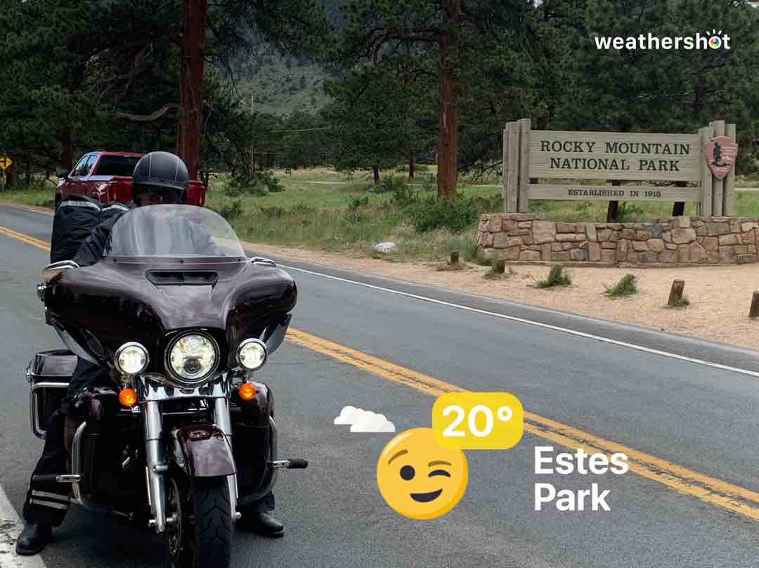 Cloudy weather in Estes Park, 68°F — June 30, 2022 (community photo)