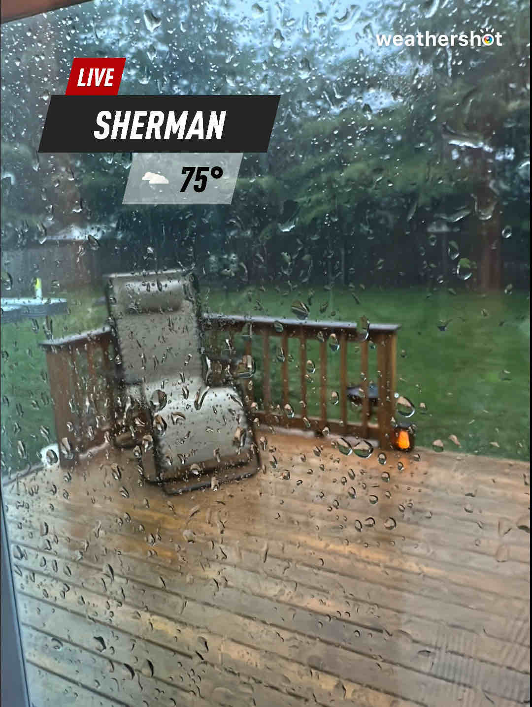 Cloudy weather in Sherman, 75°F — August 11, 2023 (community photo)
