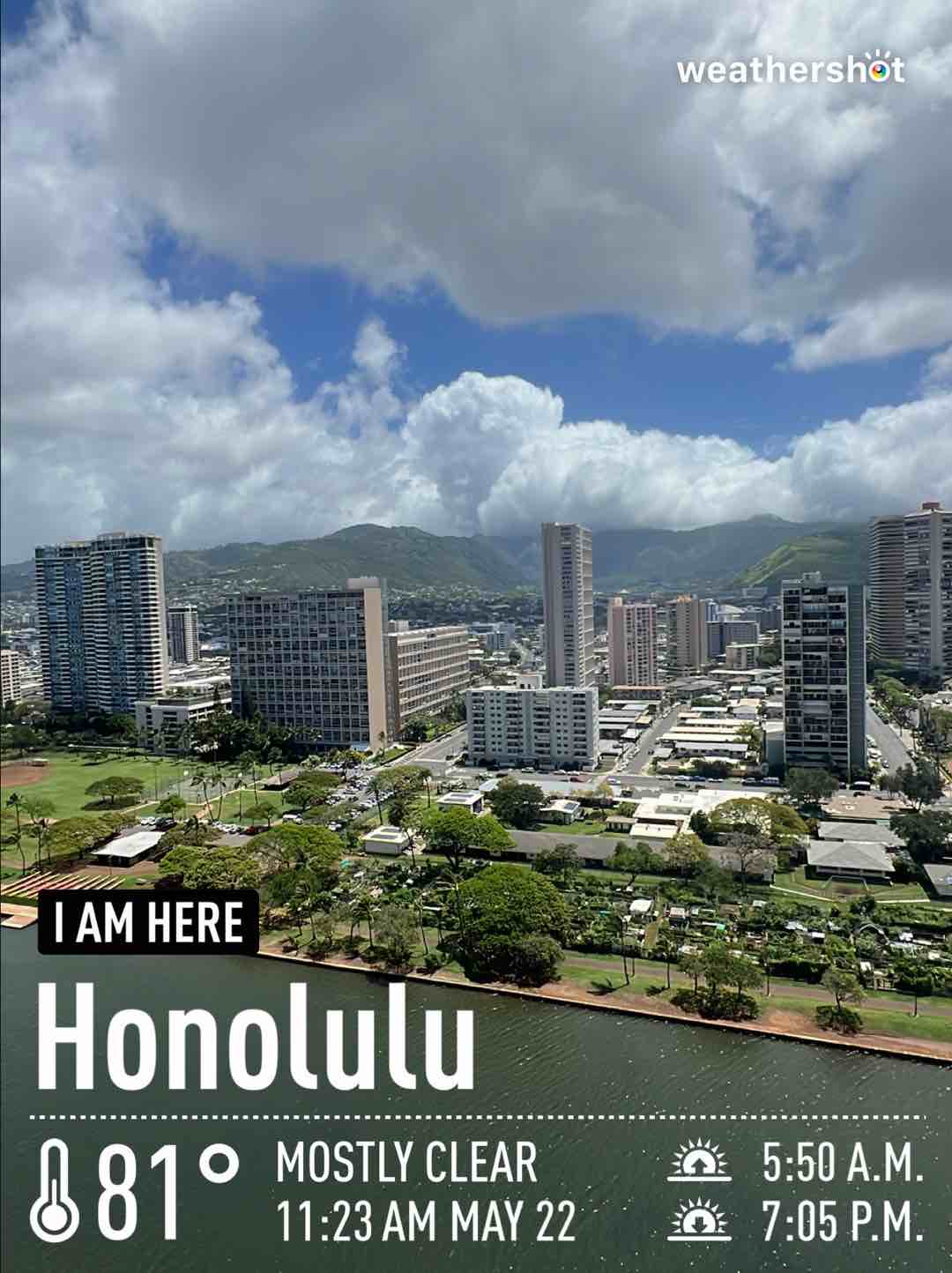 Weather photo from Honolulu