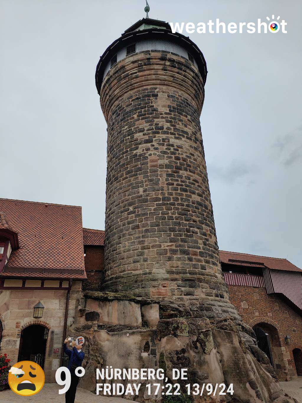 Rainy weather in Nürnberg, 9°C — September 13, 2024 (community photo)