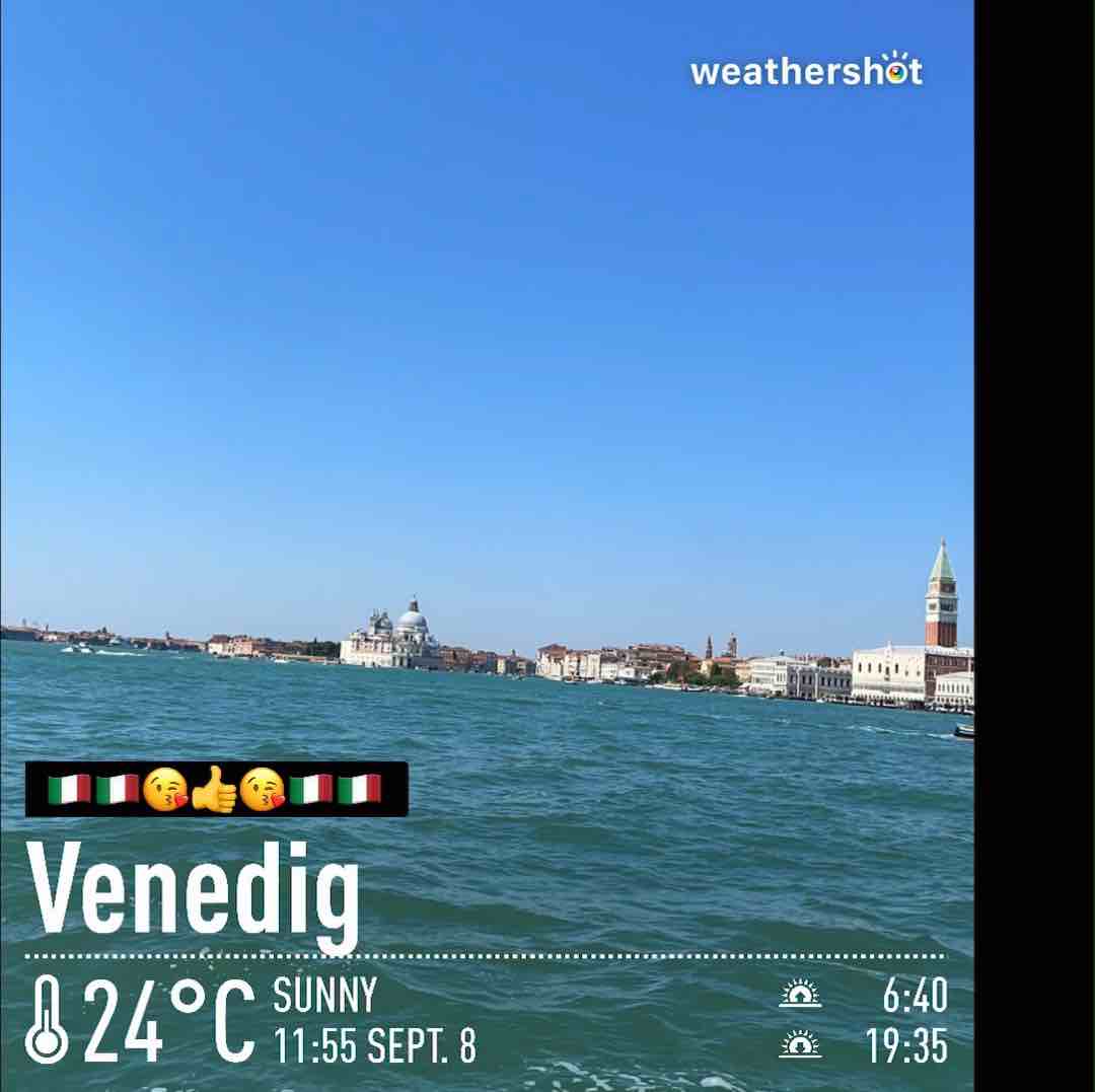 Weather in Venezia, 24°C — September 8, 2021 (community photo)