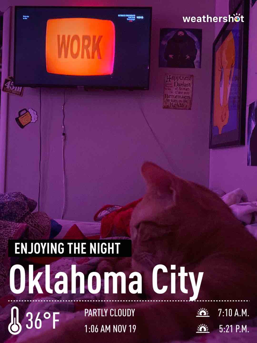 Weather in Oklahoma City, 32°F — November 19, 2021 (community photo)