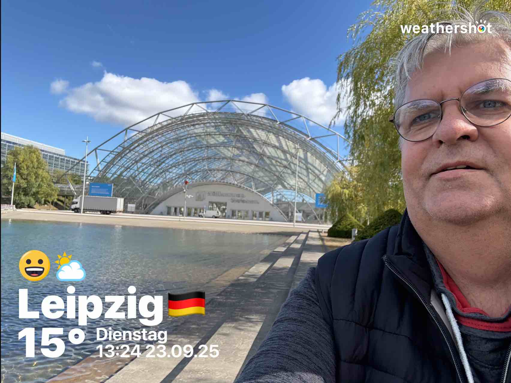 Partly cloudy weather in Leipzig, 15°C — September 23, 2025 (community photo)