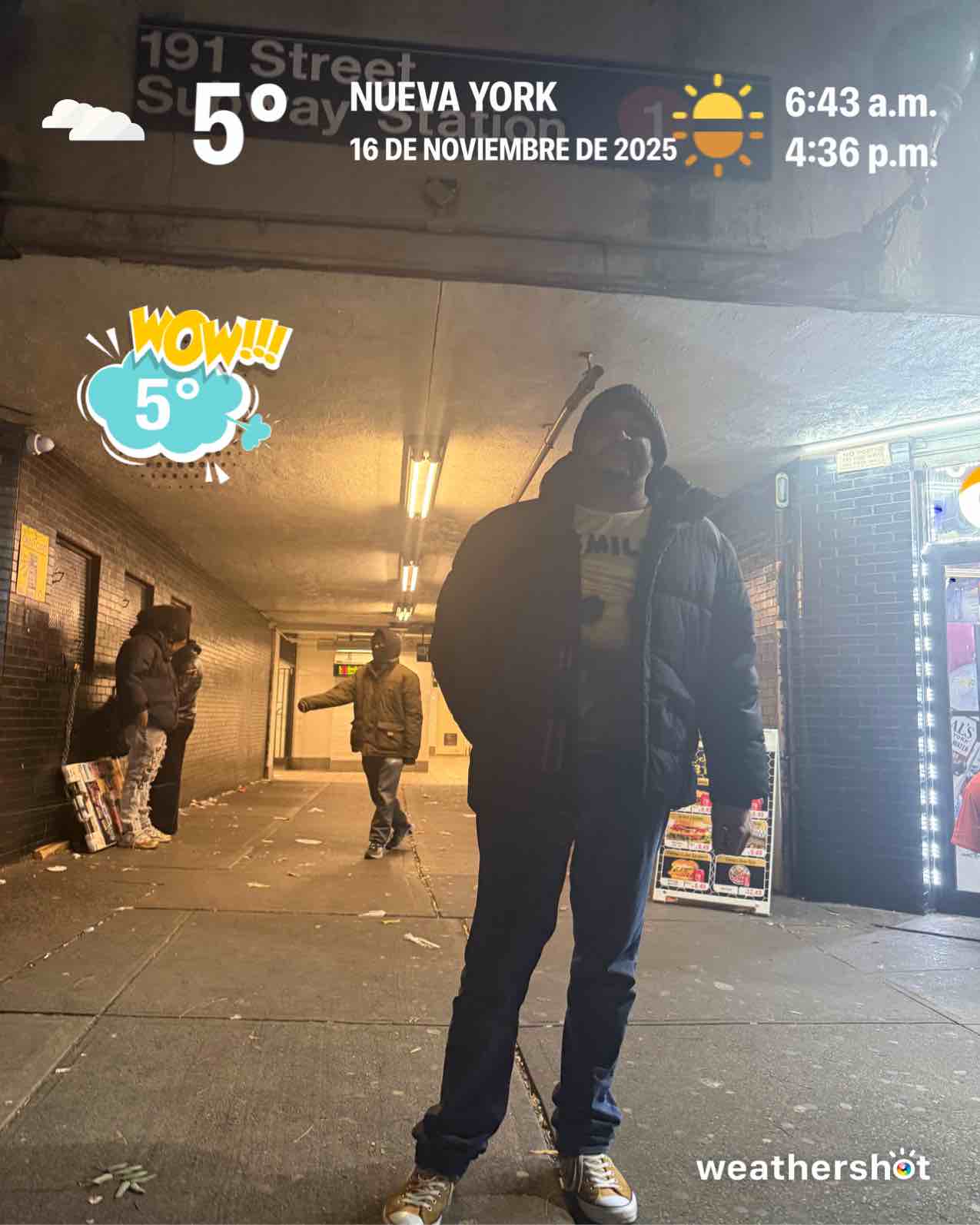 Cloudy weather near New York, 41°F — November 17, 2025 (community photo)
