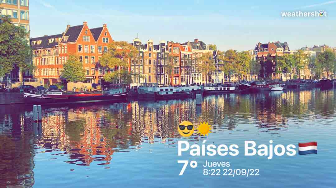 Clear weather in Amsterdam, 7°C — September 22, 2022 (community photo)