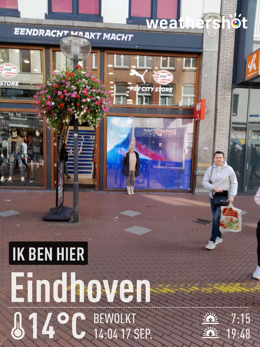 Cloudy weather in Eindhoven, 14°C — September 17, 2022 (community photo)