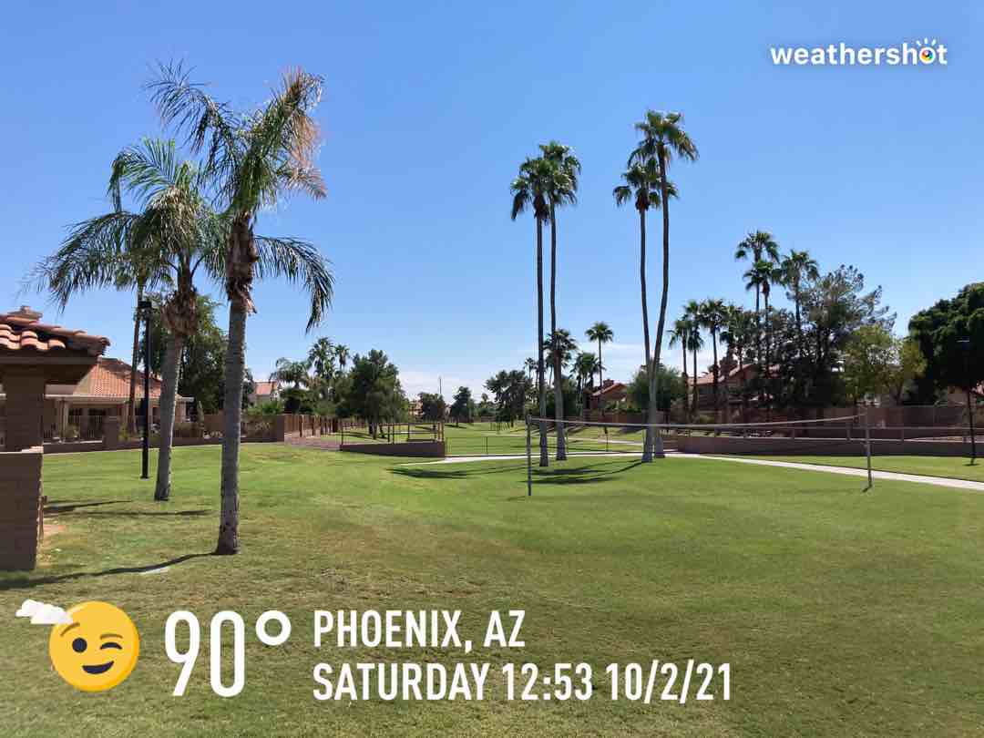 Cloudy weather in Phoenix, 90°F — October 2, 2021 (community photo)