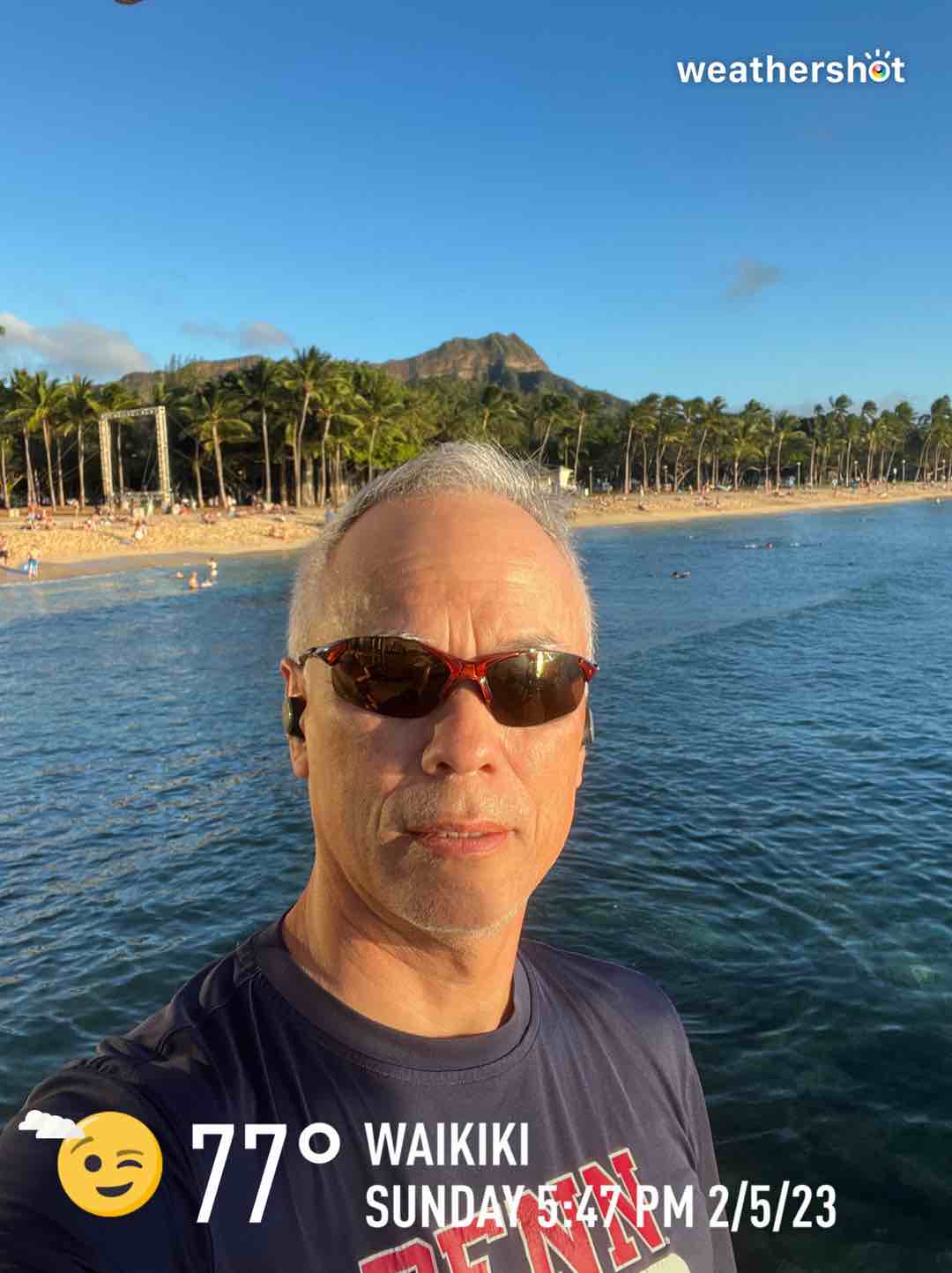 Cloudy weather in Honolulu, 77°F — February 5, 2023 (community photo)