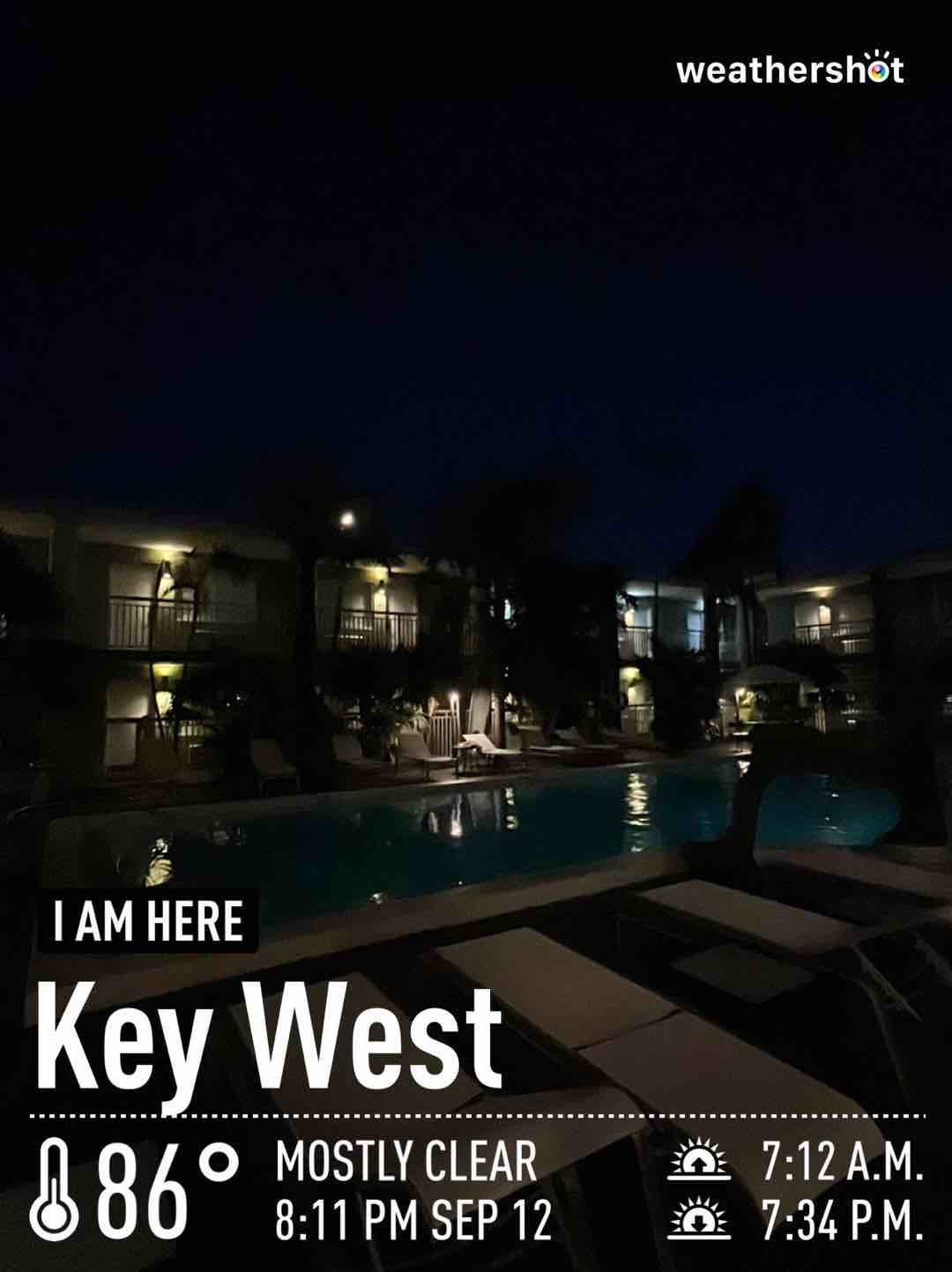 Weather in Key West, 86°F — September 12, 2023 (community photo)