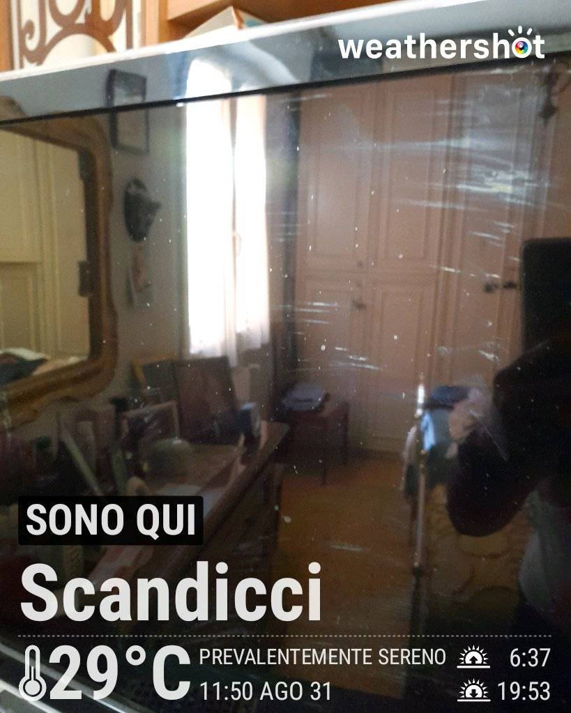 Clear weather in Scandicci, 29°C — August 31, 2026 (community photo)