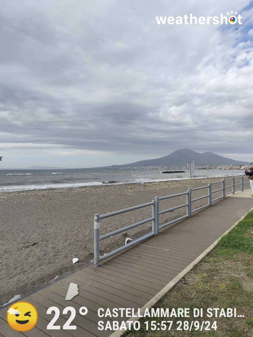Cloudy weather in Castellammare di Stabia, 22°C — September 28, 2024 (community photo)