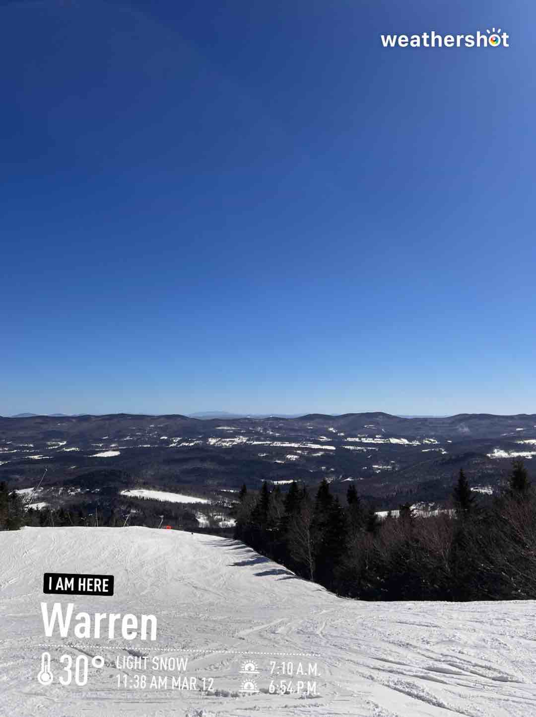 Snowy weather in Warren, 30°F — March 14, 2023 (community photo)