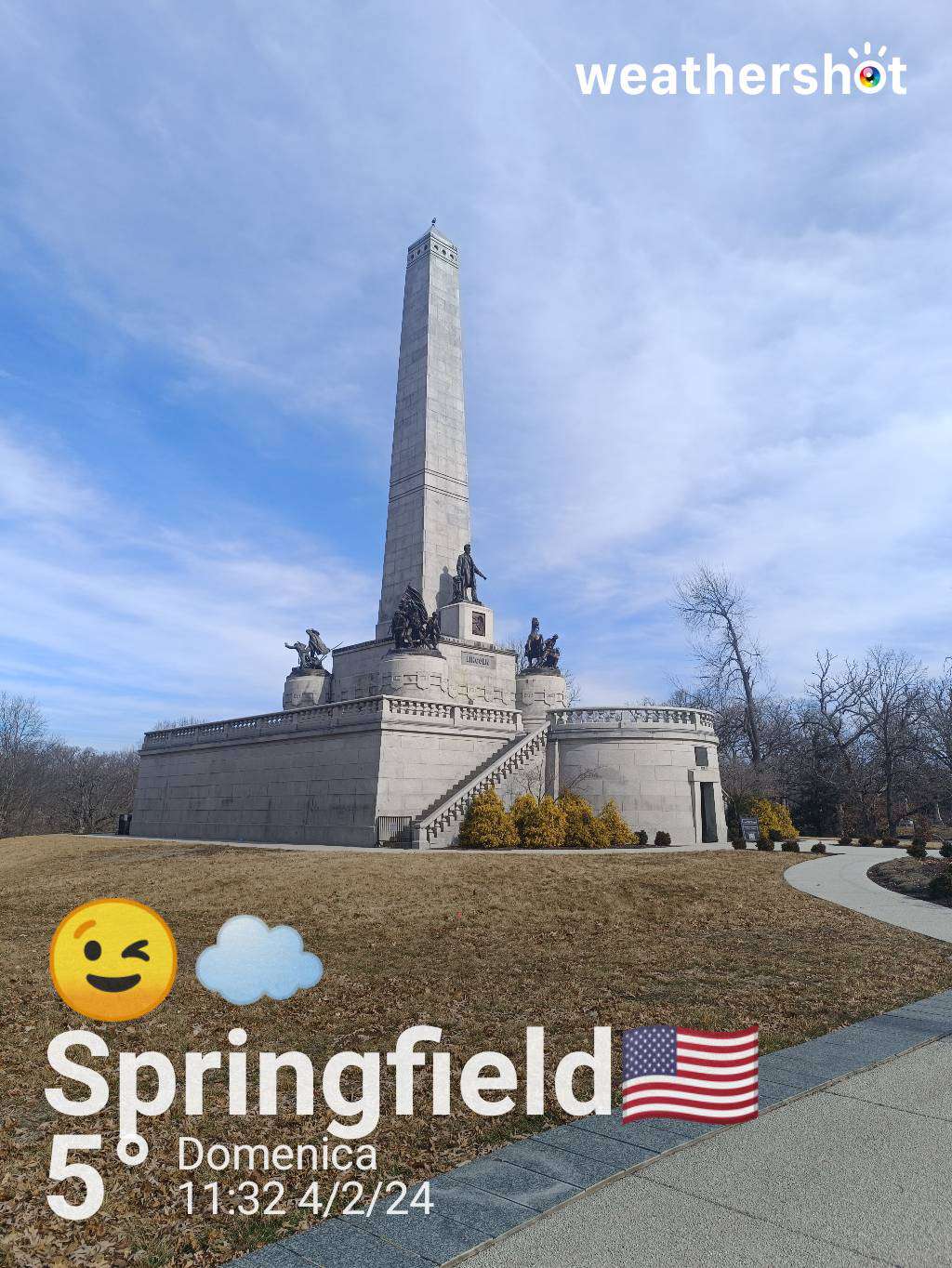 Cloudy weather in Springfield, 41°F — February 4, 2024 (community photo)