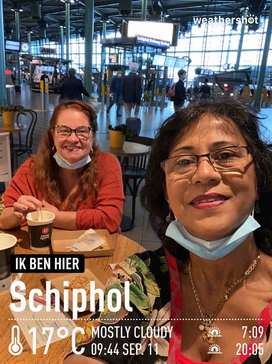 Cloudy weather in Schiphol, 17°C — September 11, 2021 (community photo)