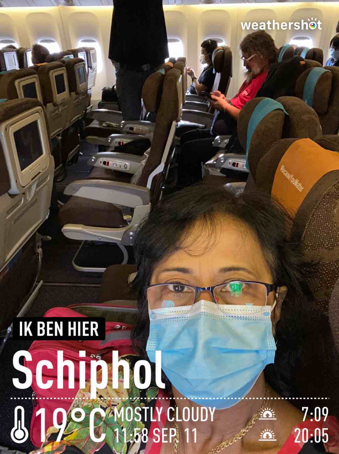 Cloudy weather in Schiphol, 19°C — September 11, 2021 (community photo)