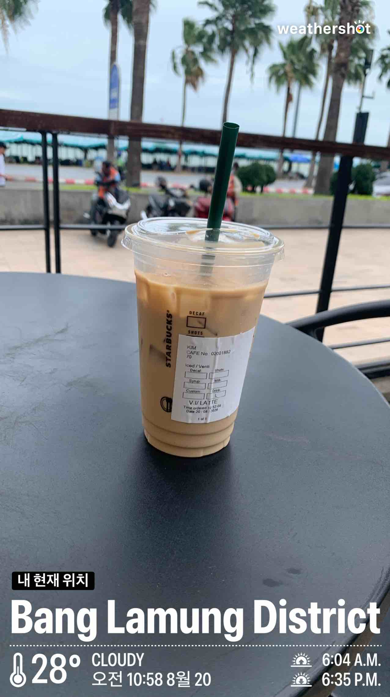 Cloudy weather in Muang Pattaya, 28°C — August 20, 2026 (community photo)
