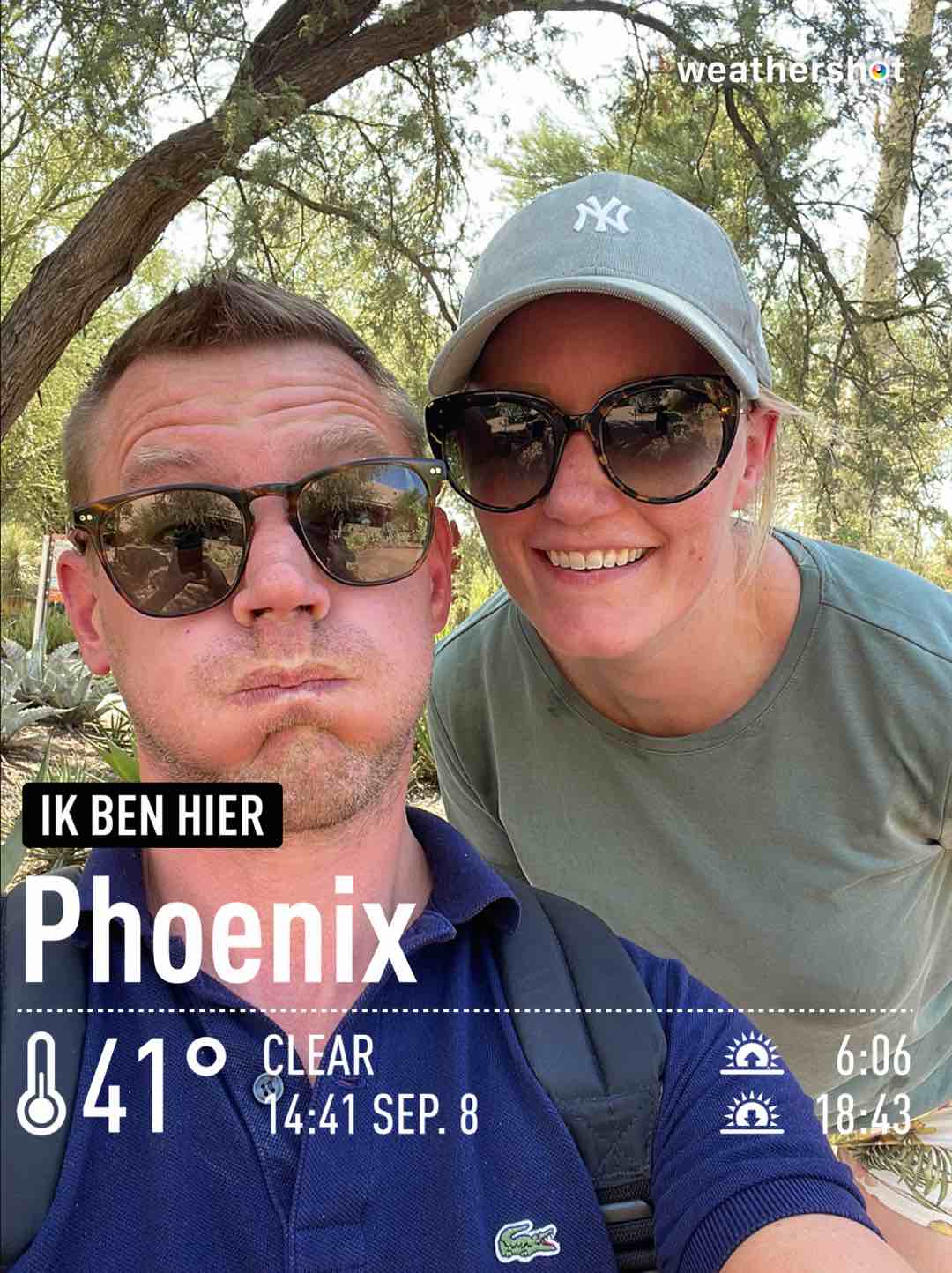 Weather in Phoenix, 106°F — September 8, 2023 (community photo)