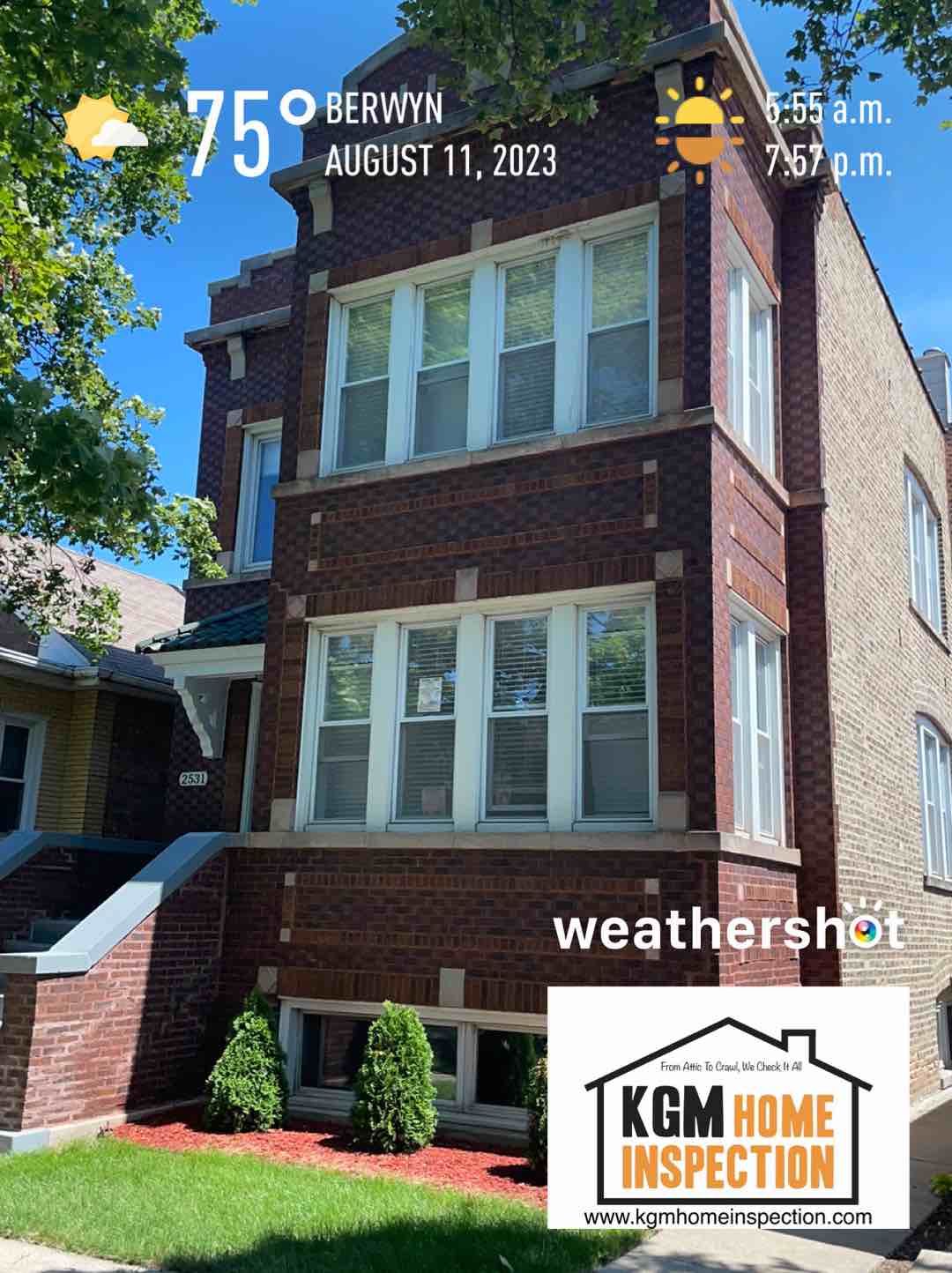 Partly cloudy weather in Berwyn, 75°F — August 11, 2023 (community photo)