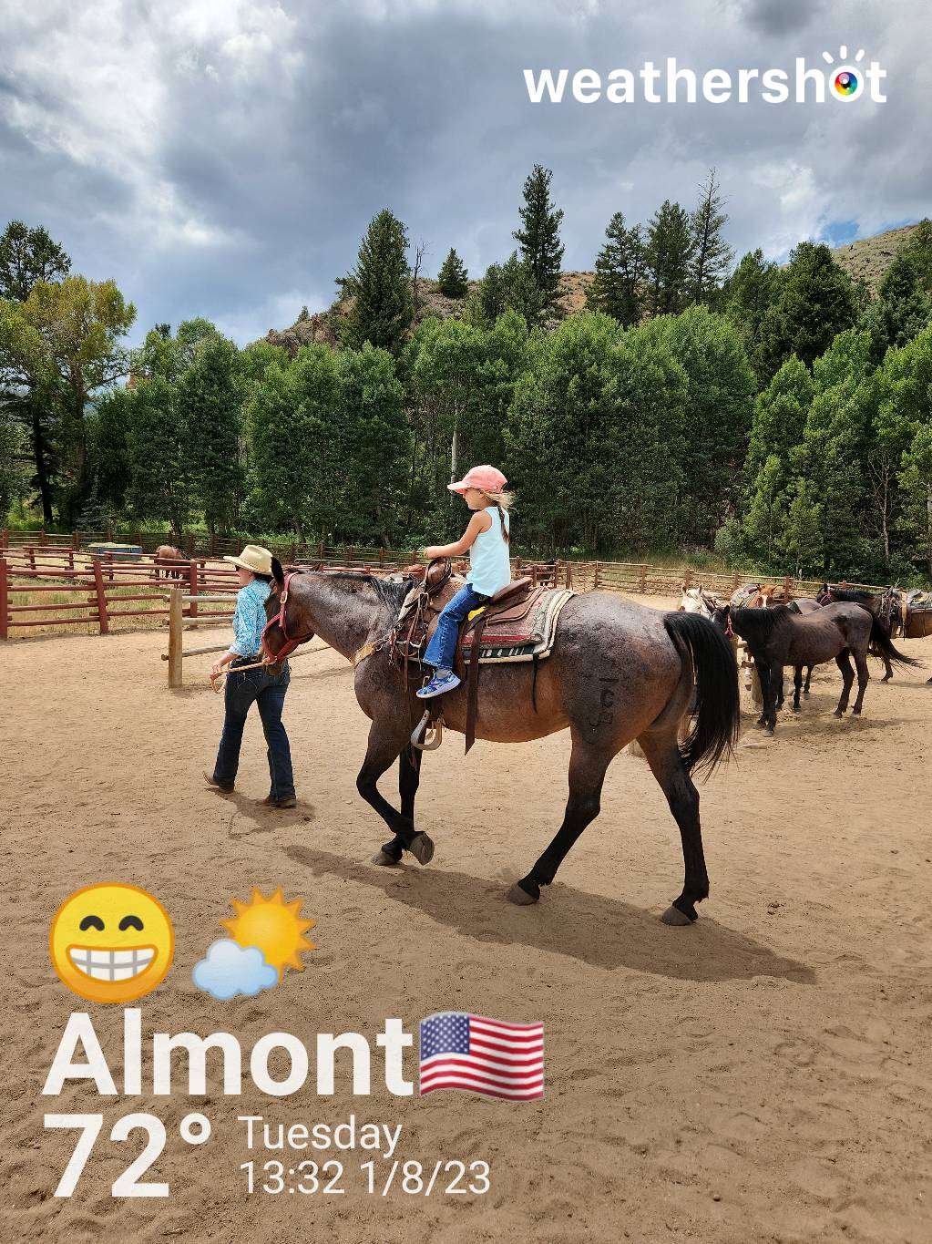 Partly cloudy weather in Almont, 72°F — August 1, 2023 (community photo)