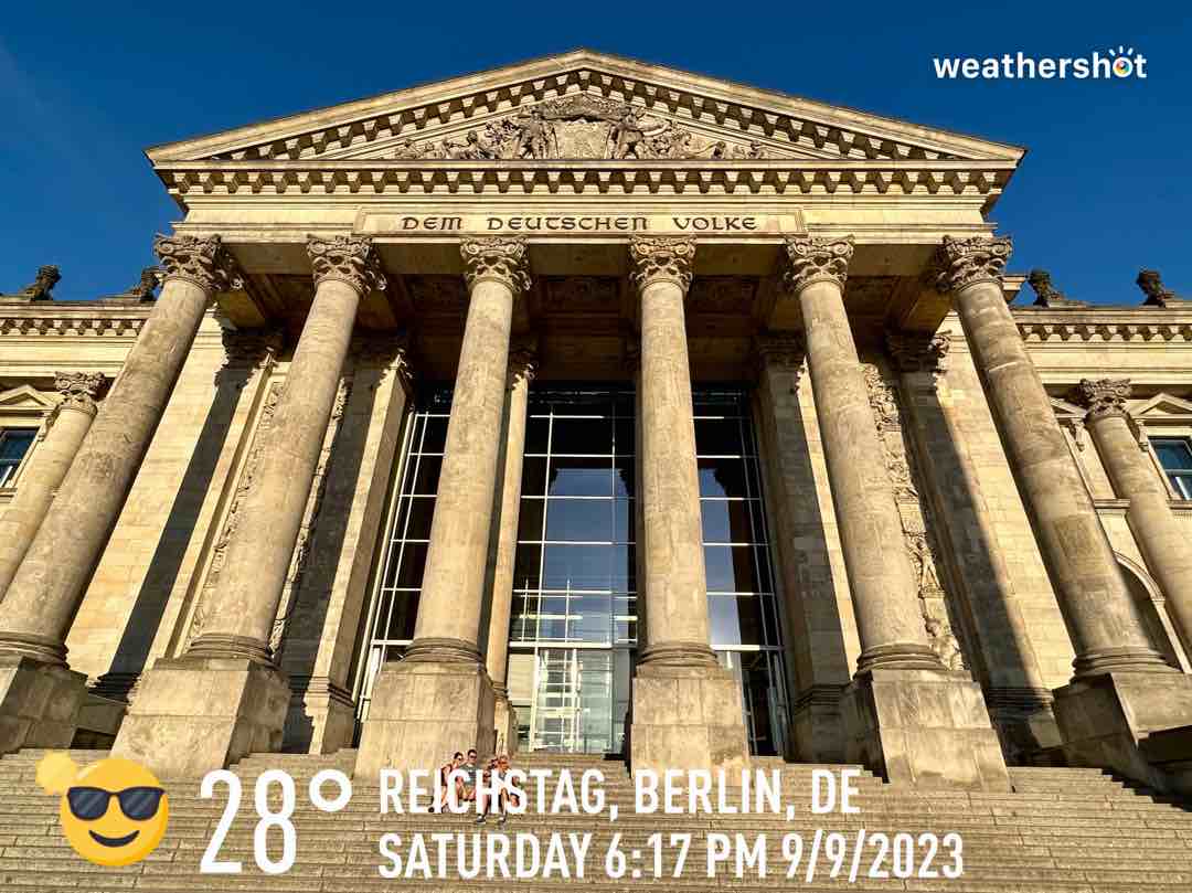 Clear weather near Berlin, 28°C — September 12, 2023 (community photo)