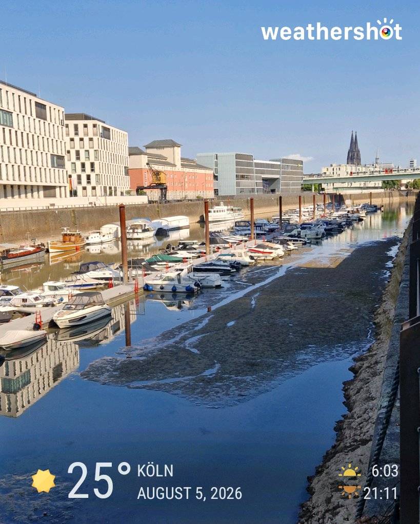 Clear weather in Köln, 25°C — August 5, 2026 (community photo)