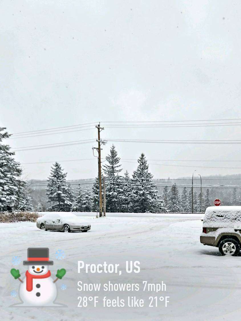 Weather in Proctor — November 15, 2022 (community photo)