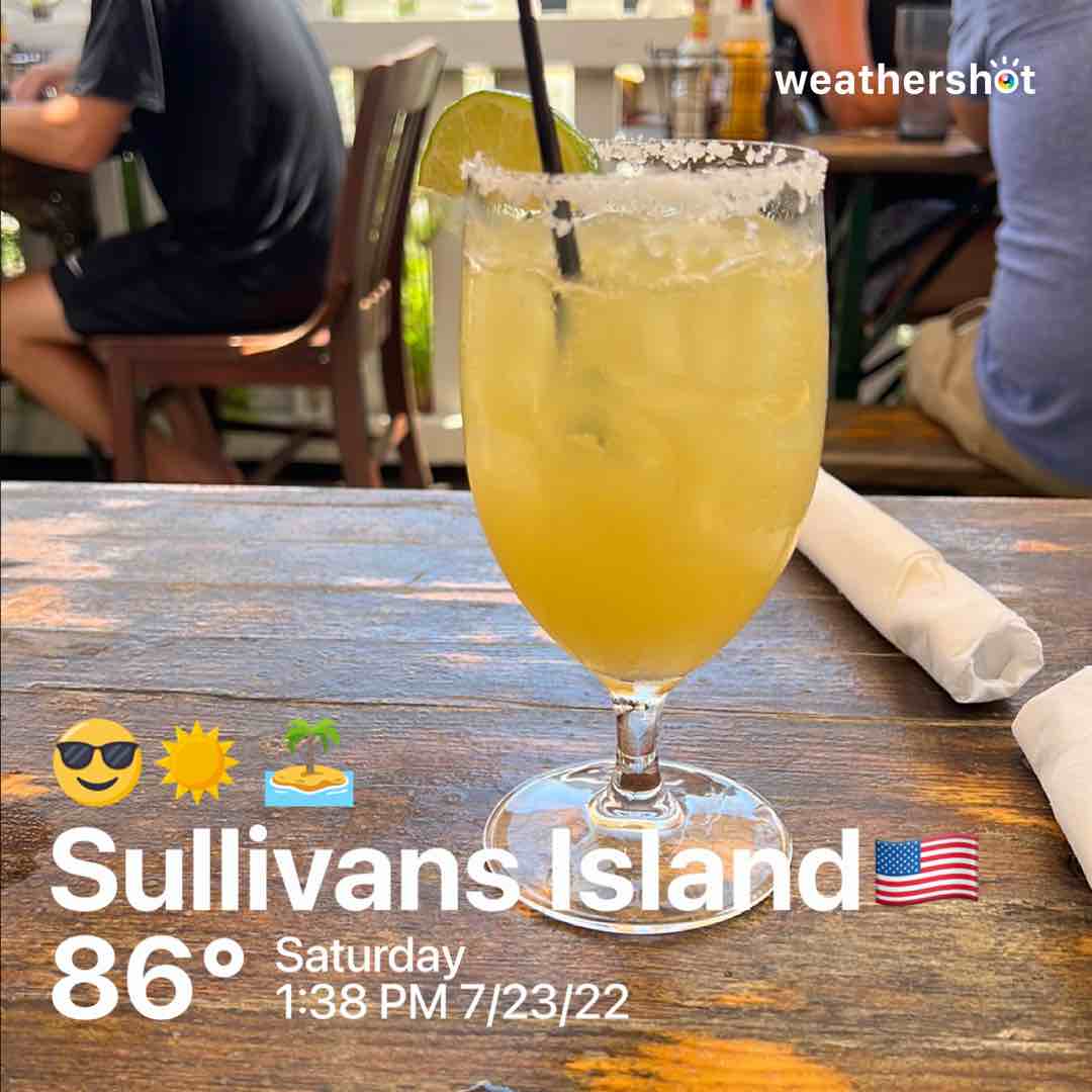 Clear weather in Sullivan's Island, 86°F — July 23, 2022 (community photo)