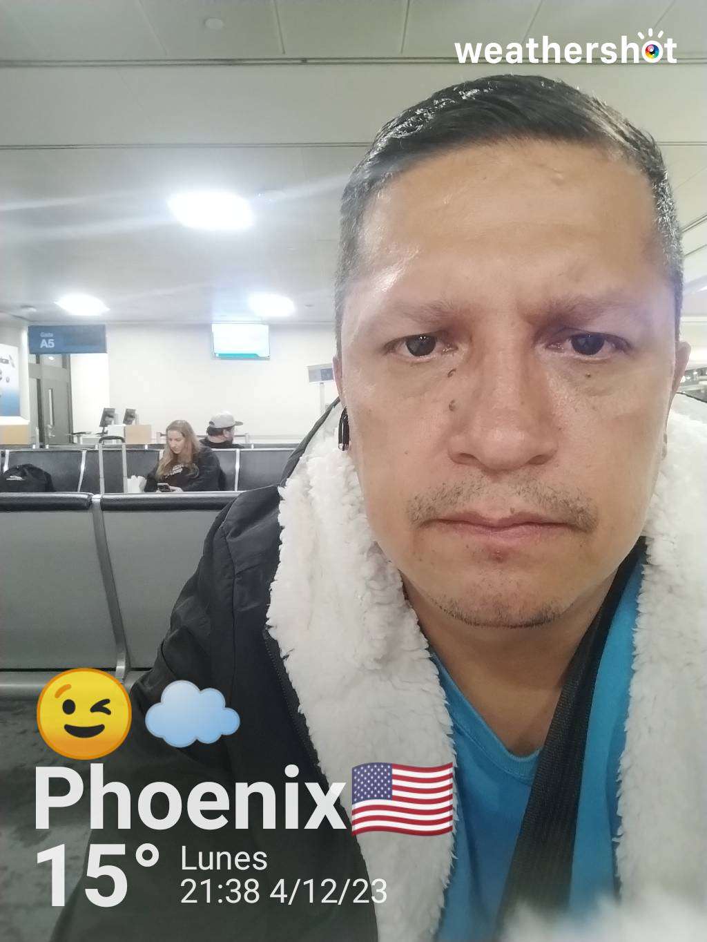 Cloudy night weather in Phoenix, 59°F — December 4, 2023 (community photo)